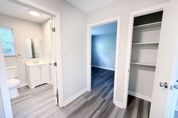 Linen closets in select apartments